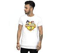 Absolute Cult Animaniacs Men's Logo Crest T-Shirt White Small