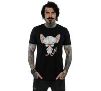 Absolute Cult Animaniacs Men's The Brain Classic Pose T-Shirt Black Large