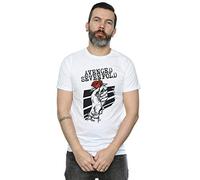 Absolute Cult Avenged Sevenfold Men's Rose Hand T-Shirt White Medium