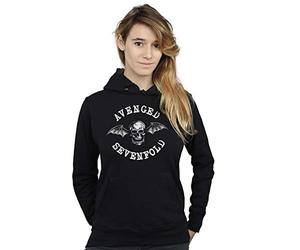 Absolute Cult Avenged Sevenfold Women's Death Bat Hoodie Black Small