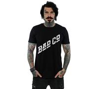 Absolute Cult Bad Company Men's Distressed Logo T-Shirt Black Small