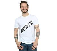 Absolute Cult Bad Company Men's Distressed Logo T-Shirt White XX-Large