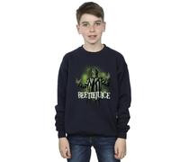 Absolute Cult Beetlejuice Boys Logo Pose Sweatshirt Navy Blue 12-13 years