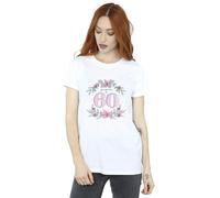 Absolute Cult Birthday Women's Gorgeous at 60 Boyfriend Fit T-Shirt White X-Large