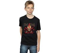 Absolute Cult Black Sabbath Boys Skull Crest T-Shirt Black 7-8 Years