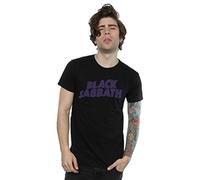 Absolute Cult Black Sabbath Men's Distressed Logo T-Shirt XXX-Large Black