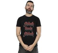 Absolute Cult Black Sabbath Men's Sabbath Bloody Sabbath T-Shirt Black Large