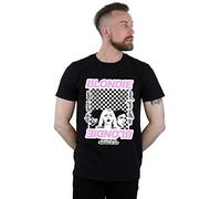 Absolute Cult Blondie Men's Checked Eat to The Beat T-Shirt Black Small