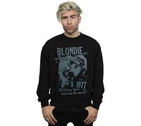 Absolute Cult Blondie Men's Tour 1977 Chest Sweatshirt Black Large