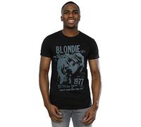 Absolute Cult Blondie Men's Tour 1977 Chest T-Shirt Black X-Large