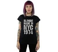 Absolute Cult Blondie Women's Punk NYC T-Shirt Black X-Large