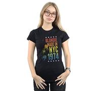 Absolute Cult Blondie Women's Rainbow NYC T-Shirt Black XX-Large