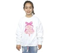 Absolute Cult Christmas Girls Tree Bow Sweatshirt White 9-11 Years