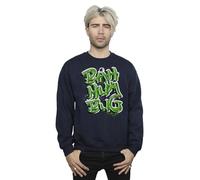 Absolute Cult Christmas Men's Bah Humbug Sweatshirt Navy Blue XXXX-Large