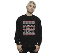 Absolute Cult Christmas Men's Jolly As I Get Sweatshirt Black XXXXX-Large