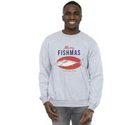 Absolute Cult Christmas Men's Merry Fishmas Sweatshirt Sport Grey X-Large