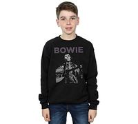 Absolute Cult David Bowie Boys Rock Poster Sweatshirt Black 9-11 Years