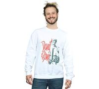 Absolute Cult David Bowie Men's Mono Shout Sweatshirt White Small