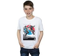 Absolute Cult DC Comics Boys Aquaman Vs Black Manta T-Shirt White 9-11 Years
