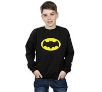 Absolute Cult DC Comics Boys Batman TV Series Logo Sweatshirt Black 12-13 years