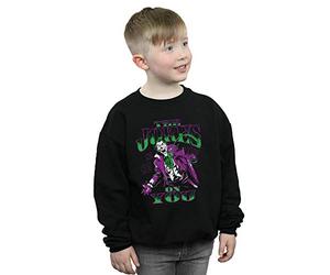 Absolute Cult DC Comics Boys Joker The Joke's On You Sweatshirt Black 9-11 Years