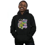 Absolute Cult DC Comics Boys Teen Titans Go Knock Knock Hoodie Black 7-8 Years