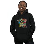 Absolute Cult DC Comics Boys Teen Titans Go Robin Montage Hoodie Black 5-6 Years