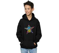 Absolute Cult DC Comics Boys Teen Titans Go Star Logo Hoodie Black 5-6 Years