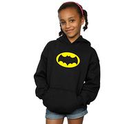 Absolute Cult DC Comics Girls Batman TV Series Logo Hoodie Black 9-11 Years