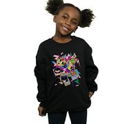 Absolute Cult DC Comics Girls Teen Titans Go 80s Icons Sweatshirt Black 12-13 years
