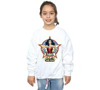 Absolute Cult DC Comics Girls Wonder Woman 84 Star Design Sweatshirt White 9-11 Years