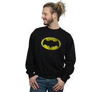 Absolute Cult DC Comics Men's Batman TV Series Distressed Logo Sweatshirt Black Large
