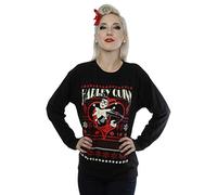 Absolute Cult DC Comics Women's Batman Harley Quinn Christmas Sweatshirt Medium Black