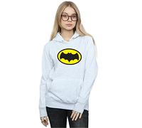 Absolute Cult DC Comics Women's Batman TV Series Logo Hoodie Heather Grey XX-Large