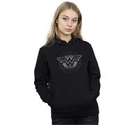 Absolute Cult DC Comics Women's Wonder Woman Star Shield Hoodie Black XX-Large