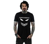Absolute Cult Disturbed Men's Scary Face Candle T-Shirt Black Medium
