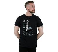 Absolute Cult Disturbed Men's Up Yer Military T-Shirt Black Medium
