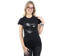 Absolute Cult Disturbed Women's Fearless Face T-Shirt Black Large