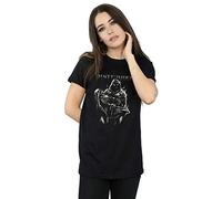 Absolute Cult Disturbed Women's Lost Souls Boyfriend Fit T-Shirt Black Medium