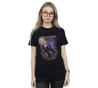 Absolute Cult Disturbed Women's Vortex Chains Boyfriend Fit T-Shirt Black Large