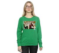 Absolute Cult Elf Women's Christmas Store Cheer Sweatshirt Irish Green Large