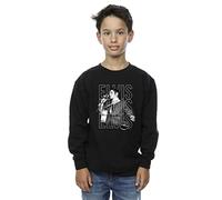 Absolute Cult Elvis Boys A Heartbreaker Sweatshirt Black 9-11 Years