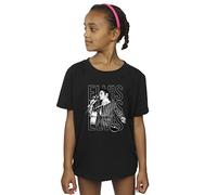 Absolute Cult Elvis Girls Triple Logo Portrait T-Shirt Black 9-11 Years