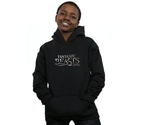 Absolute Cult Fantastic Beasts Boys Text Logo Hoodie Black 9-11 Years