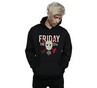 Absolute Cult Friday 13th Men's Day Of Fear Hoodie Black Large