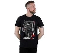 Absolute Cult Friday The 13th Men's Bloody Poster T-Shirt Black Large