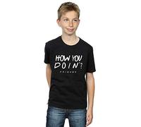 Absolute Cult Friends Boys How You Doin? T-Shirt Black 9-11 Years