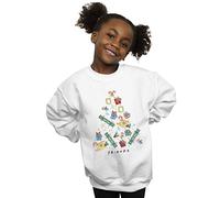 Absolute Cult Friends Girls Christmas Tree Sweatshirt White 12-13 years