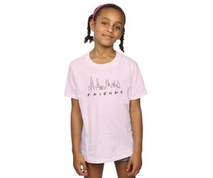 Absolute Cult Friends Girls Skyline Logo T-Shirt Baby Pink 12-13 Years