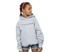 Absolute Cult Friends Girls Text Logo Hoodie Heather Grey 12-13 Years
